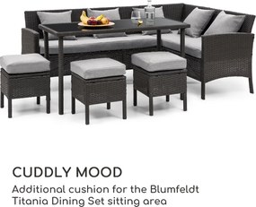 Blumfeldt Titania Pillow, възглавница, полиестер, водоотблъскваща, светло сива пъстра