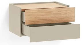 Нощно шкафче в светлосиво и естествен дъб Otto - Teulat