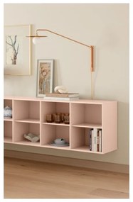 Светлорозова висяща библиотека 220x61x42 cm Mistral – Hammel Furniture