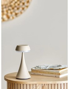 Бежова LED настолна лампа с метален абажур (височина 17,5 cm) Pepple – Bloomingville