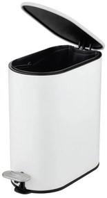 Стоманено кошче за боклук с педал в матово бял цвят 5 l Collungo – Wenko
