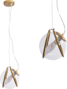 Лампа APP1089-1CP GOLD TRANSPARENT