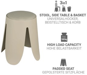 Бежов пластмасов стол за подреждане Comiso – Wenko