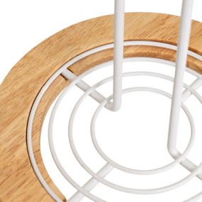 Метална стойка за кухненска хартия в бял и естествен цвят ø 15 cm – Casa Selección