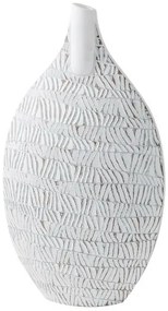 Ваза DKD Home Decor Бял Смола Модерен (32 x 13 x 57 cm)