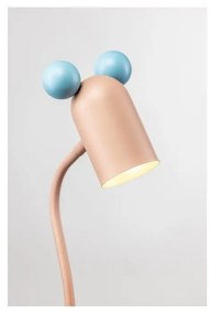 Светлосиньо-розова настолна лампа с метален абажур (височина 50 см) Mouse - GTV