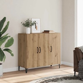 856893 vidaXL Сайдборд, дъб артизан, 90x34x80 см, инженерно дърво