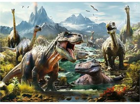 Пъзел Educa Ferocious dinosaurs 1000 Части