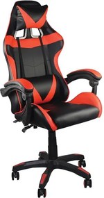 Гейминг стол Pu BF7850-Черен-червен
