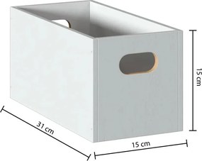 Кутия за съхранение 5five Mix & Modul, Дърво - Сив