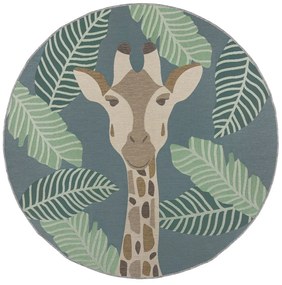 Зелен кръгъл килим за открито ø 160 cm Eric - Flair Rugs