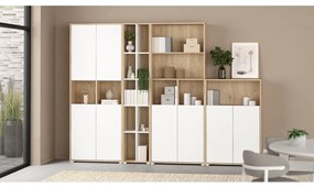 Етажерка за книги в дъбов декор в естествен цвят 80x124 cm Sign - Tvilum