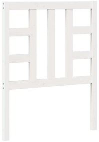 817816 vidaXL Горна табла за легло, бяла, 81x4x100 см, бор масив