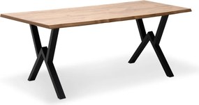 Маса Walter Mdf/металик в цвят акация 160x80x75см.