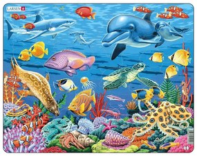 Larsen - Пъзел:  Детски – "Коралов риф" - 35 части, голям