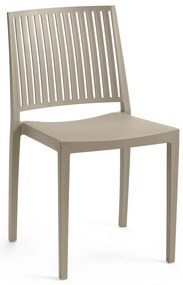 Бежов пластмасов градински стол Bars - Rojaplast