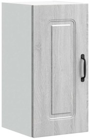 853543 vidaXL Кухненски стенен шкаф, Kalmar, сив сонома, инженерно дърво