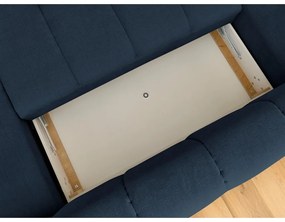 Тъмносин сгъваем/с място за съхранение ъглов диван (ляв ъгъл/U форма) Fuji – Bobochic Paris