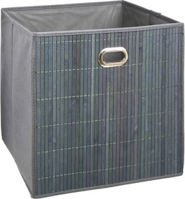 Кош за съхранение 5five, Бамбук, 31x31 cm - Сив