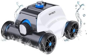 Безкабелен робот за почистване на басейни Wybot Typhor 2 (Osprey 300 Pro), 50W, Li-Ion 6600 mAh, За до 120 м2, Автономия 120 минути, Self-parking, Auto-reverse, Бял