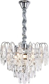 Кристална висяща лампа SWE077-CP 30cm Chrome