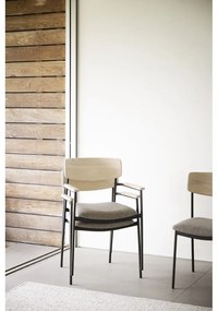 Трапезни столове в бежов и естествен цвят в комплект от 2 бр. Maymont – Rowico