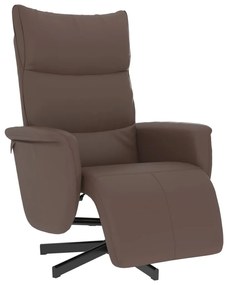 356586 vidaXL Наклоняем стол с поставка за крака, кафяв, изкуствена кожа