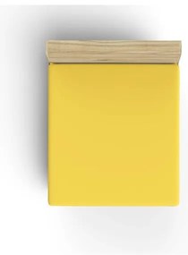 Жълт еластичен памучен чаршаф 140x200 cm – Mijolnir