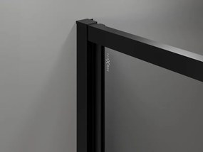 Mexen Exo-B люлееща се душ кабина 90 x 90 см, прозрачна, черна - 817-090-090-70-00