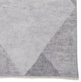 Светлосив килим със смес от памук подходящ за пране 122x170 cm Whisper – Think Rugs