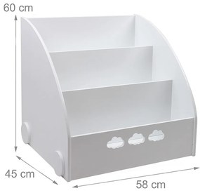 GINGER HOME Органайзер/етажерка 3 отделения WHITE