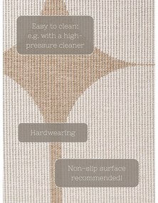 Пътека за открито и закрито в цвят слонова кост и бежово 80x250 cm Duet Bowen – NORTHRUGS