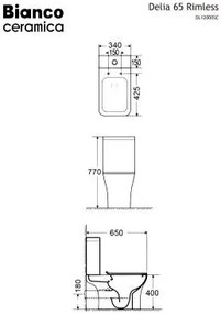 Тоалетна Delia 65 Rimless пълен