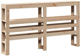850878 vidaXL Горна табла с рафтове, 160 см, масивно дърво бор