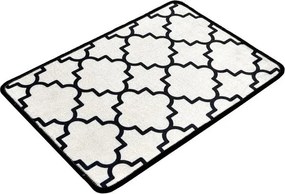 Черен/бежов килим за баня 40x60 cm Kupa – Foutastic