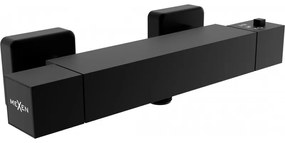 Mexen Cube термостатичен душ батерия, черна - 77200-70