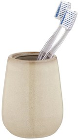 Бежова керамична чаша за четки за зъби Sirmione – Wenko