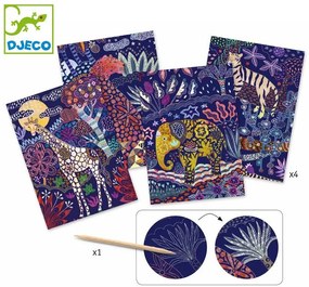 Djeco - Комплект скреч карти Lush Nature DJ09728