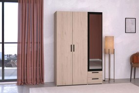 Гардероб Dorm 3-врати с огледало- Mauro