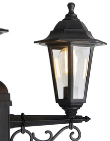 Умна външна лампа черна 3 светлини вкл. Wifi ST64 - New Haven