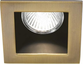 Ideal Lux - Вградено осветително тяло FUNKY 1xGU10/50W/230V 9x9 см месинг