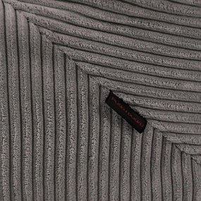 Тъмносив пуф от рипсено кадифе Tube – SLOWDOWN