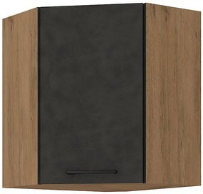 Стенен ъглов шкаф Virgo 58x58-Anthracite