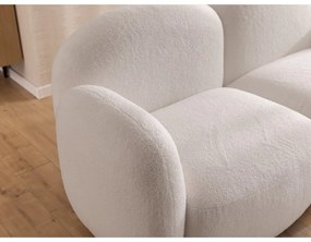 Кремав ъглов диван от прежда с примки от букле (десен ъгъл) Orbit – Ropez