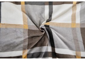 Сиво-кафяво единично спално бельо от микроплюш 140x200 cm – My House