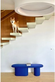 Синя вълнена подплатена пейка Rull – noo.ma