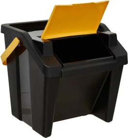 Комплект от 3 коша за разделно събиране 5five, Пластмаса, 30 l