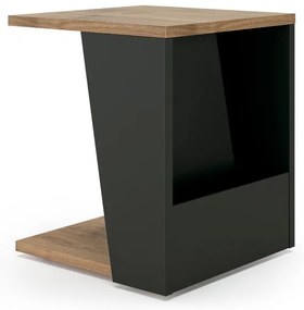 Масичка за кафе с плот от орехово дърво 40x40 cm Albi - TemaHome