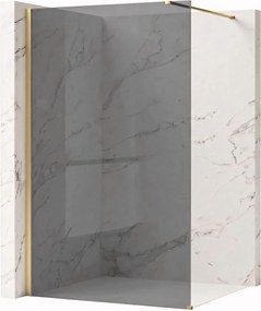 Параван за душ Rea Flexi Grey / Brush Gold 80