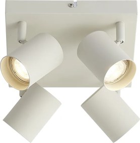 Модерен плафон бежов с 4 лампи, регулируем - Jeana